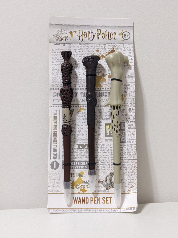 Harry Potter Wand Pens -  Dumbledore, Harry & Voldemort