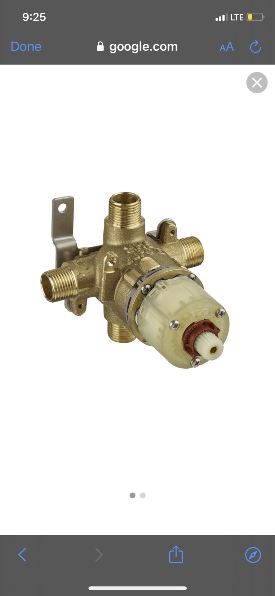 American Standard Pressure Balance Rough Valve Body Universal Inlets/Outlets