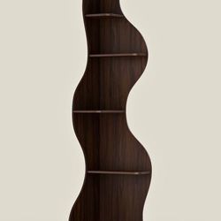 YOWOS Flamenco Wave Display Shelf – Modern Decorative Designer Bookshelf 69”