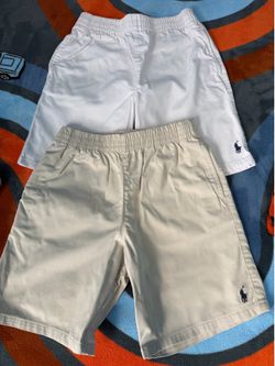 Uniform or every day wear cotton twill stretch pull up shorts from Ralph Lauren size 7 boys