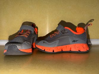 Reebok Kids Sneakers Gray and Orange 10 toddler
