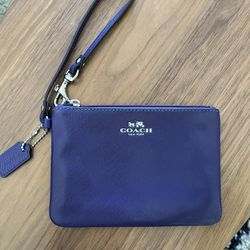 Purple Coach Wristlet - Brand New 