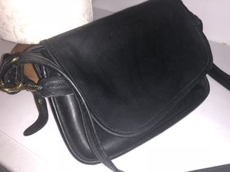 Vintage coach saddle purse