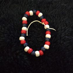USA bracelet red, white and blue