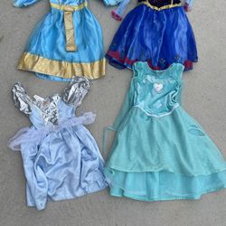 Girls Disney Costumes Size 4-6 Years 