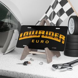 LowRider Magazine Euro Style Metal License Plate 