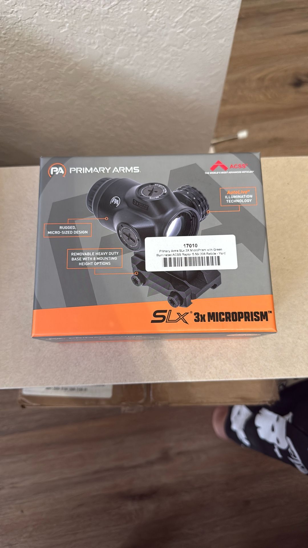 Primary Arms SLx 3x MicroPrism Optic – Brand New (ACSS Raptor Reticle
