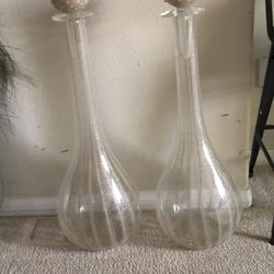 Tall Glass Vases 