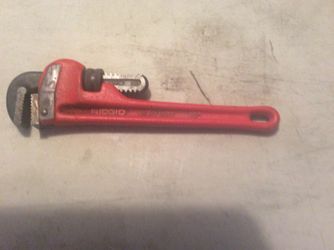 Ridge 10” pipe wrench asking 15.00