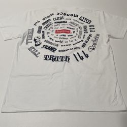 Supreme SS21 Spiral Tee White Size Medium