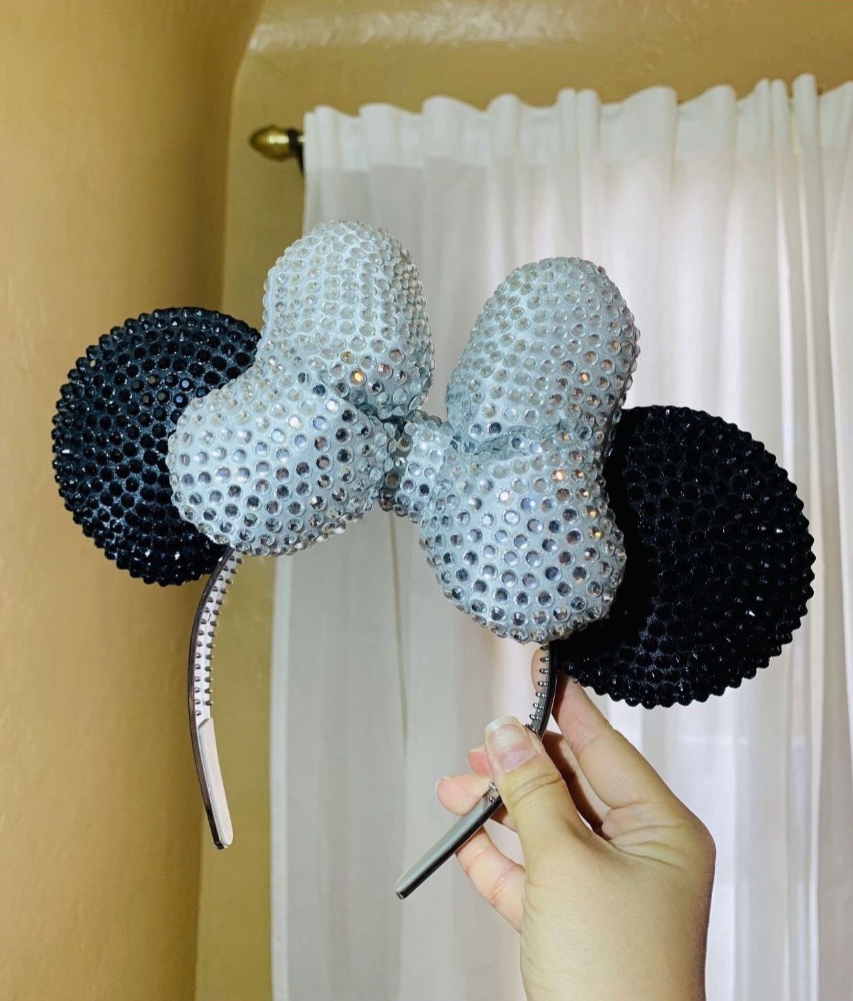 Rare ❤️ Disney Parks 60th Anniversary Swarovski Minnie Designer Ears Headband Limited Edition Release From Disneyland 60th Anniversary