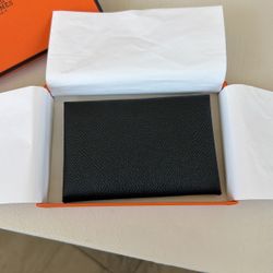 Hermes Calvi Card Holder Wallet 