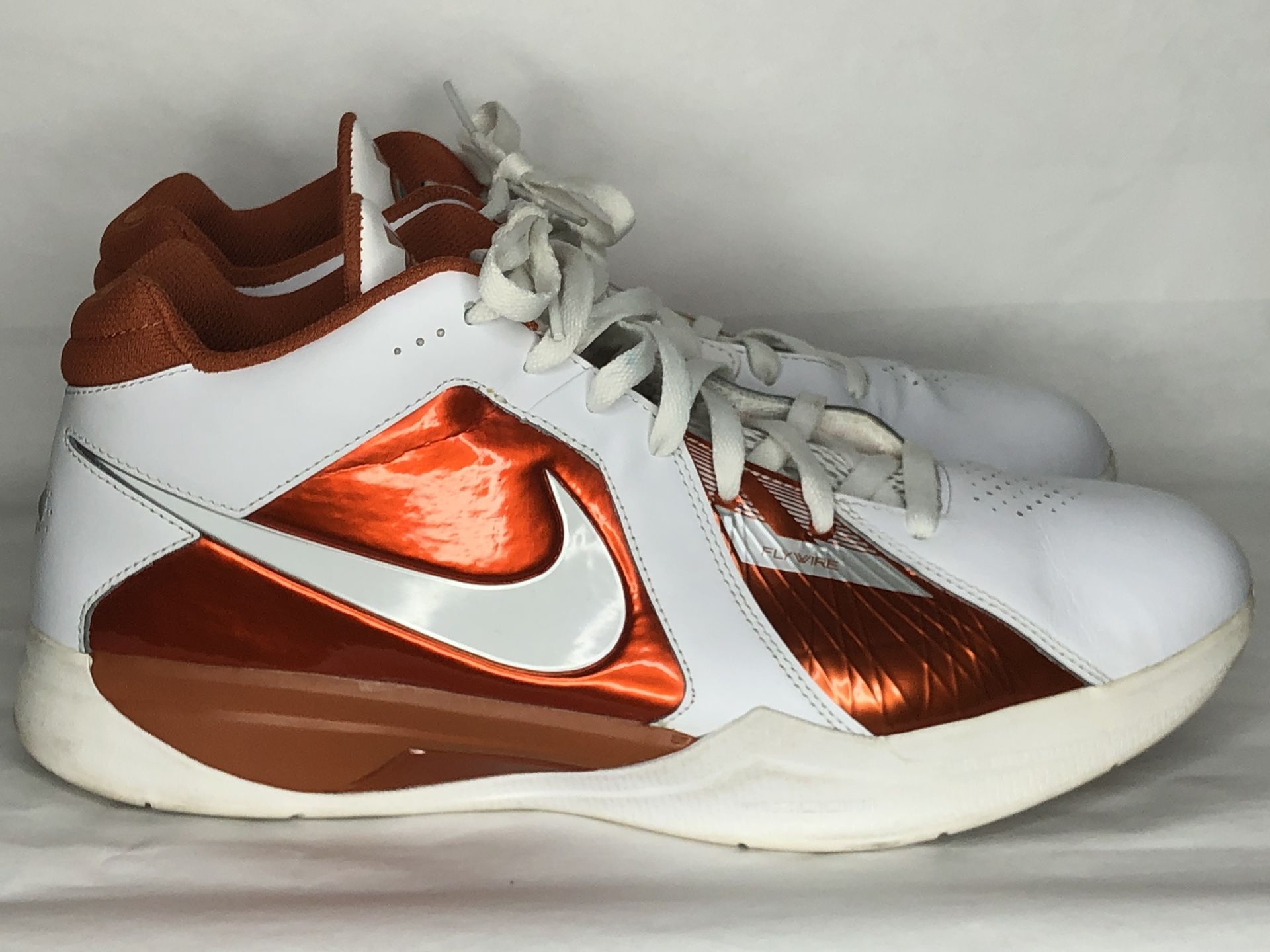 Men's Nike shoes 13 zoom kd 3 texas longhorns pe white desert orange authentic