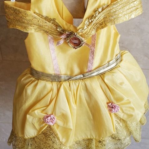 newborn disney princess dress Belle Costume Costume Disney Princess Belle Baby Costume Size 18-24 Months For Sale In this set is perfect for playtime or special events Photos Pink Girl Disney Princess