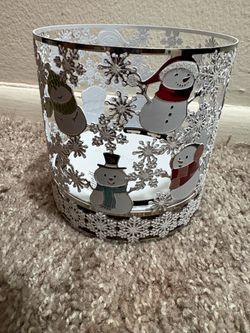 Bath & Body Works Snowman Candle Holder Sleeve