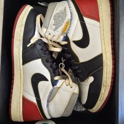 Jordan 1 Union Black Toe Size 7.5