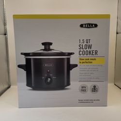 Bella Slow Cooker 1.5 Qt Black WJ-1500