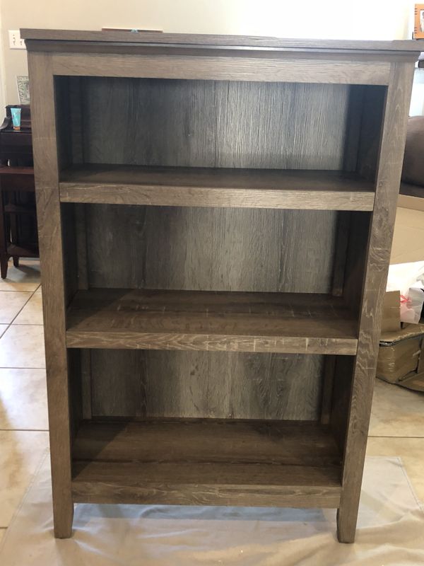 Carson 3 Shelf Bookcase Rustic New Threshold Carson 3 Shelf Bookcase Rustic For In