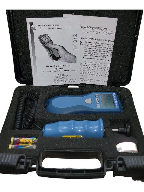 Monarch PLT200 Kit Pocket Laser Tach Tachometer Rate Meter Timer Totalizer