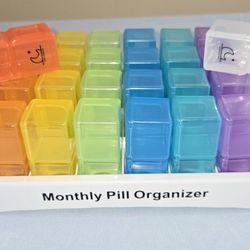 Monthly Pill Organizer