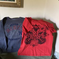Boys Medium Sweatshirt And T-Shirt