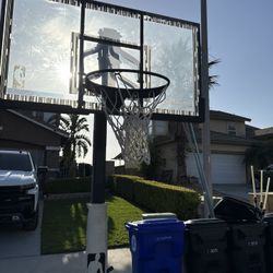 Heavy Duty Spalding NBA 54” Portable Basketball Hoop – Adjustable – Solid & Ready