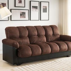 💥AMAZING Dark Brown Fabric Futon 🆕👍FREE FINANCING AVAILABLE ❗NO CREDIT CHECK ❗👉0️⃣ DOWN PAYMENT 
