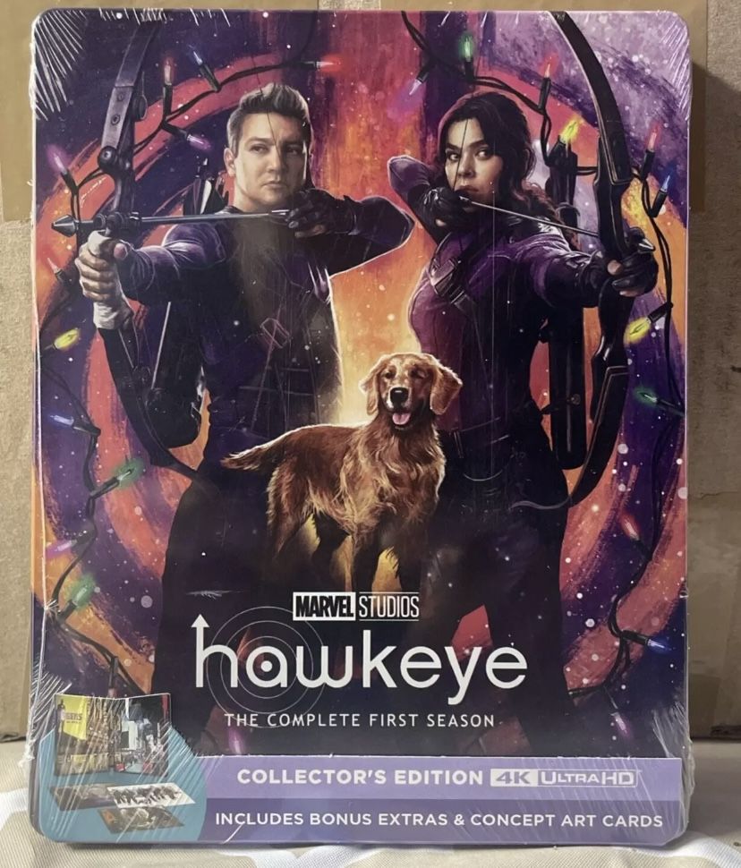brand new sealed 4k blu ray steelbook hawkeye season 1 bluray