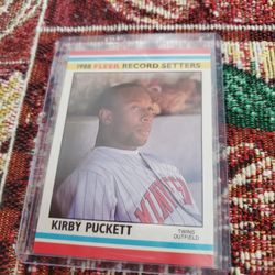 Kirby Puckett 1988 Fleer Record Setters 1988 Fleer Superstars 1988 Fleer Baseball All-stars Cards