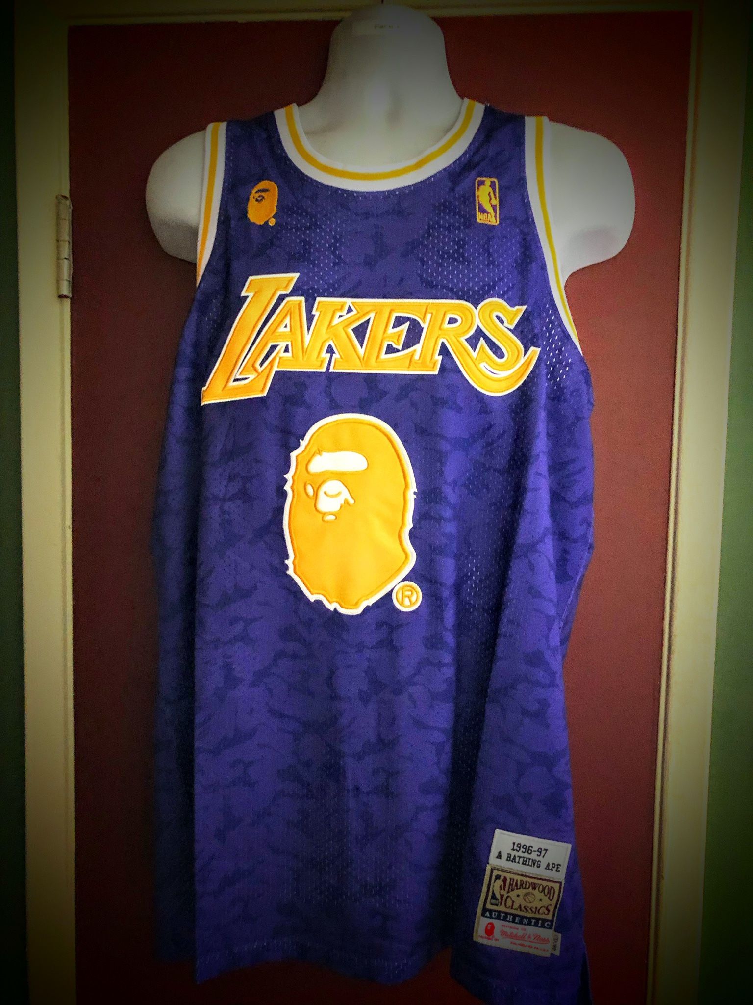 Los Angeles Lakers #93 A Bathing Ape NBA Basketball Jersey -S.M.L.XL.2X