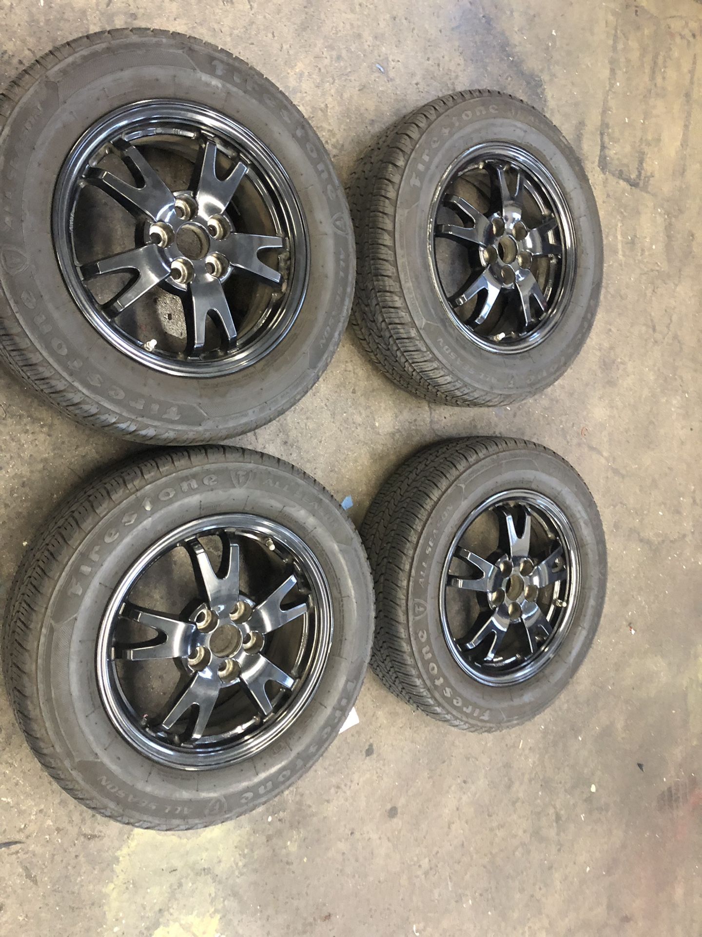 15” Toyota Prius oem wheels rims with 90% tread tires used