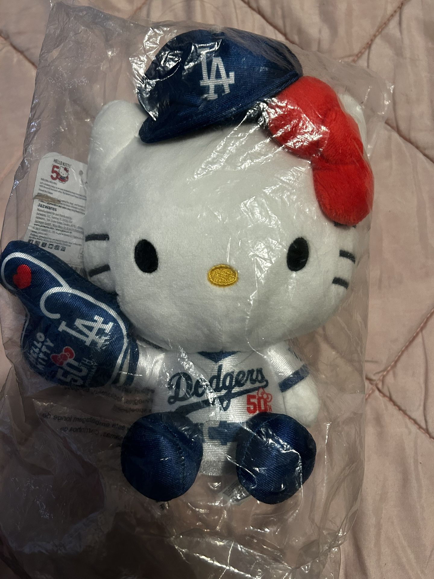 LA Dodgers Hello Kitty Plushie