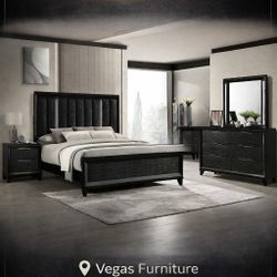 King Bedroom Set 4pc/Queen Available 