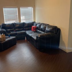 Leather Sectional 