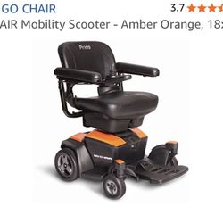 Go Chair Pride Mobility Electric Wheelchair - Orange