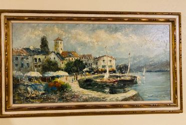 VERY BEAUTIFUL VINTAGE FRENCH FRAME OIL PAINTINGS