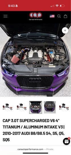 CAP Audi V6 Supercharged Titanium Intake *New*