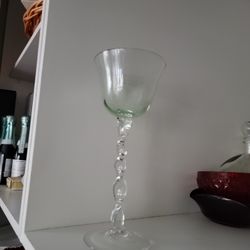 Hand Blown Vintage Wine Goblet 