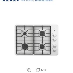 NEW GE® 30" Built-In Gas Cooktop