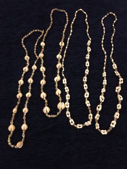 4 seashell necklaces from Hawaii
