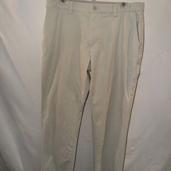 Mens size 34x30 Vineyard Vines cream on the go soft cotton nylon spandex dressy pants p/u Jamison PA