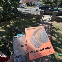 Skull Candy Crusher Anc 2 & Method Anc 360 Earbuds And Headphones