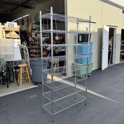 8 Tier Heavy Duty Metal Shelf Unit Very Good Condition 