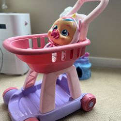 Baby Walker Cart Fisher Price with doll