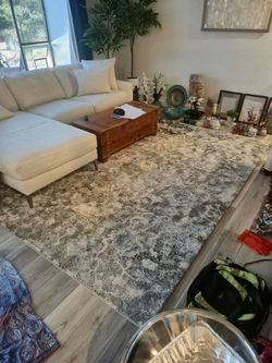 Gray & Blue area rug