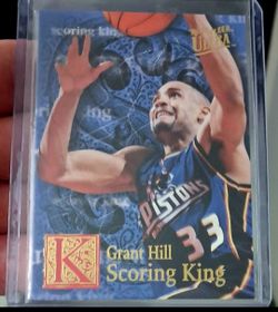 Fleer Ultra Scoring Kings 1(contact info removed) Basketball Insert Card Grant Hill HOF
