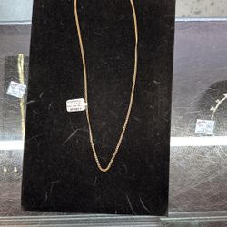 Thin Cuban Necklace 14k 12.6 Grams 