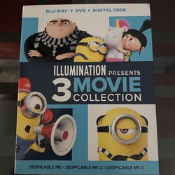 Despicable me 3 movie collection blu ray new no digital code