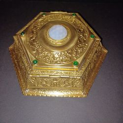 Antique French Bronze Jewerly Box For Sale  7'inches
