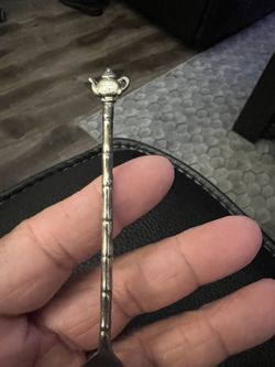 Bamboo & Teapot Demitasse Spoon